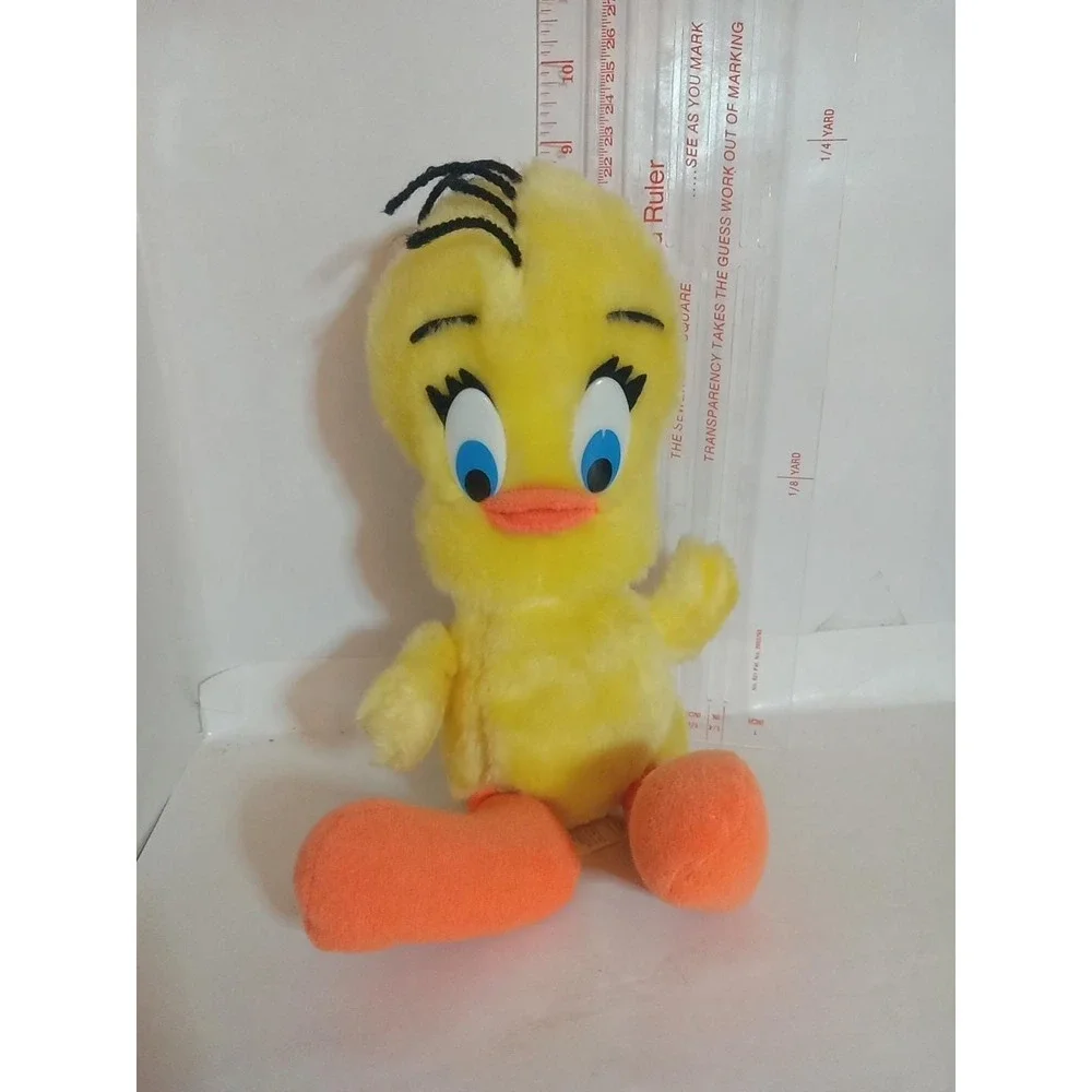Tweety Bird Plush Stuffed Animal Looney Tunes Yellow Orange Feet 8